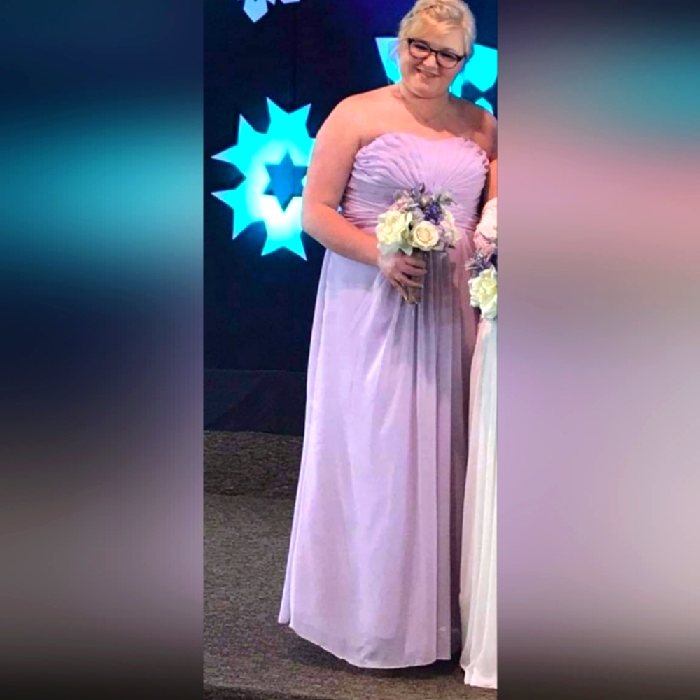 Long Iris Bridesmaid Dress